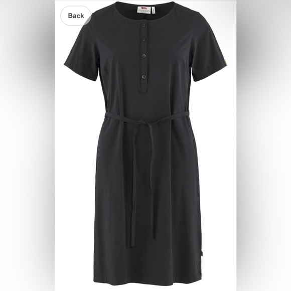 FjallRaven Women Ovik Lite Dress Office Casual Large Black - Picture 1 of 12